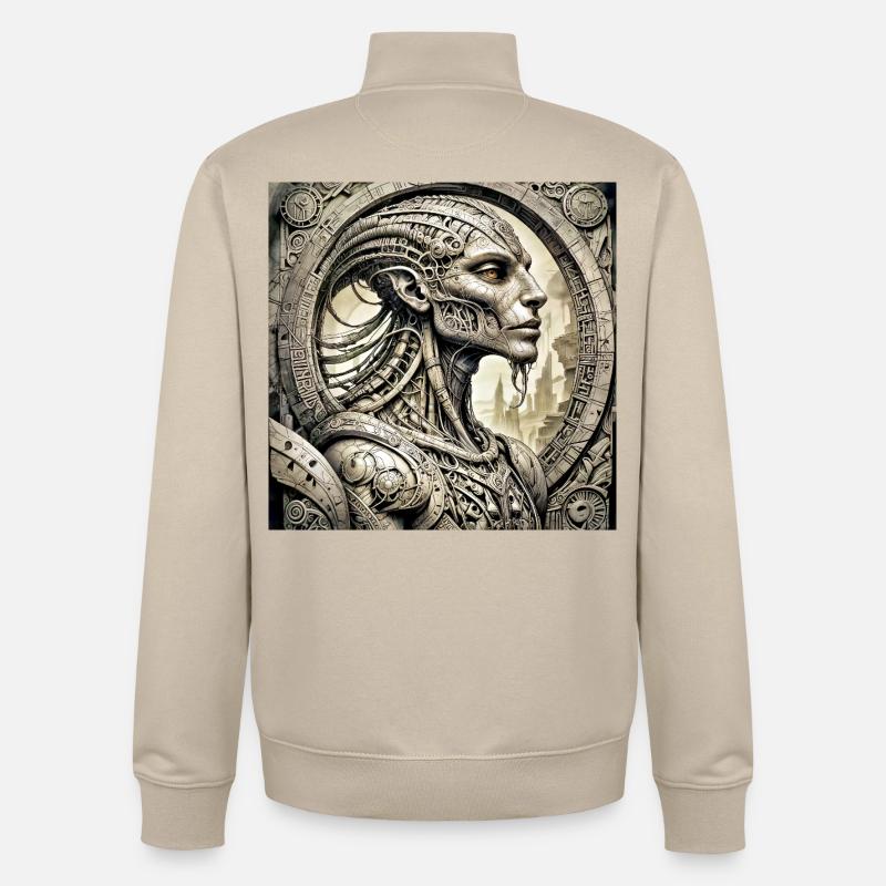 Ppatch 03 - Unisex Organic Zip Sweatshirt von Stanley/Stella - Cremebeige