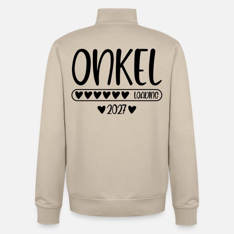 Uncle 2027 loading - Unisex Organic Zip Sweatshirt by Stanley/Stella - desert dust
