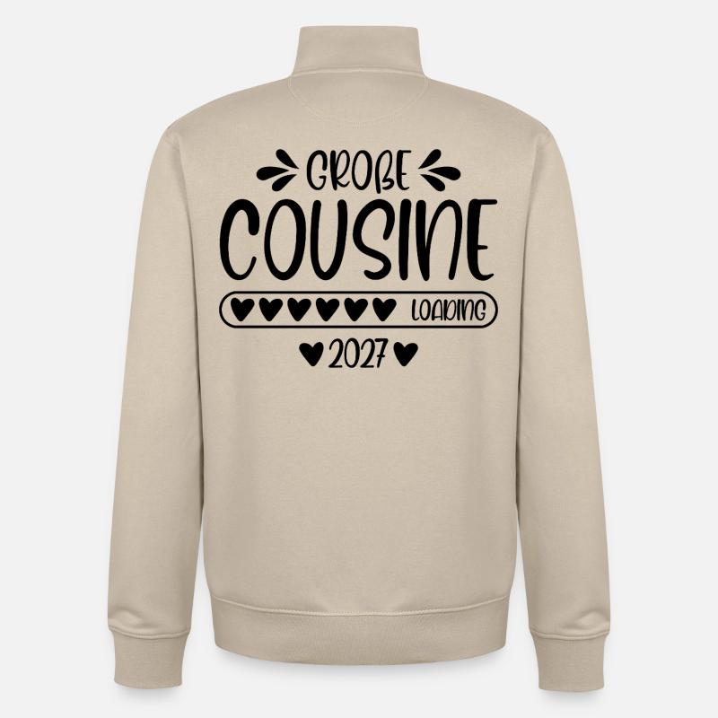 Big Cousin 2027 loading - Unisex Organic Zip Sweatshirt by Stanley/Stella - desert dust