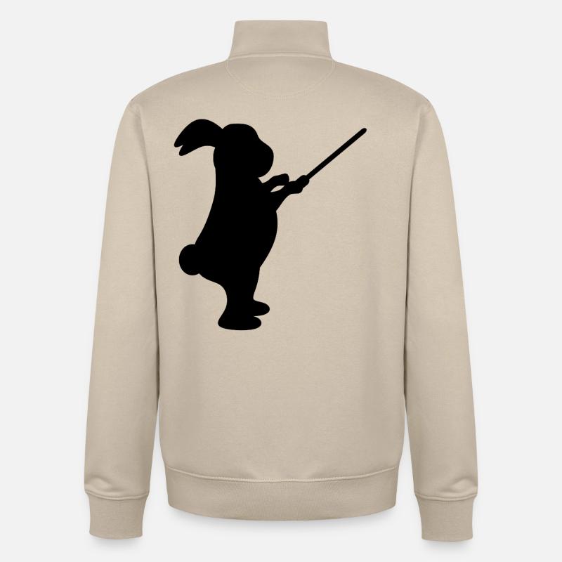 Dirigent Hase Musik - Unisex Organic Zip Sweatshirt von Stanley/Stella - Cremebeige