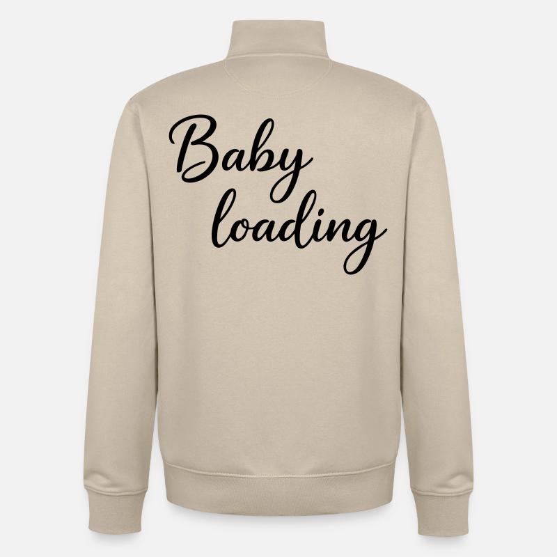 Baby Loading - Unisex Organic Zip Sweatshirt von Stanley/Stella - Cremebeige