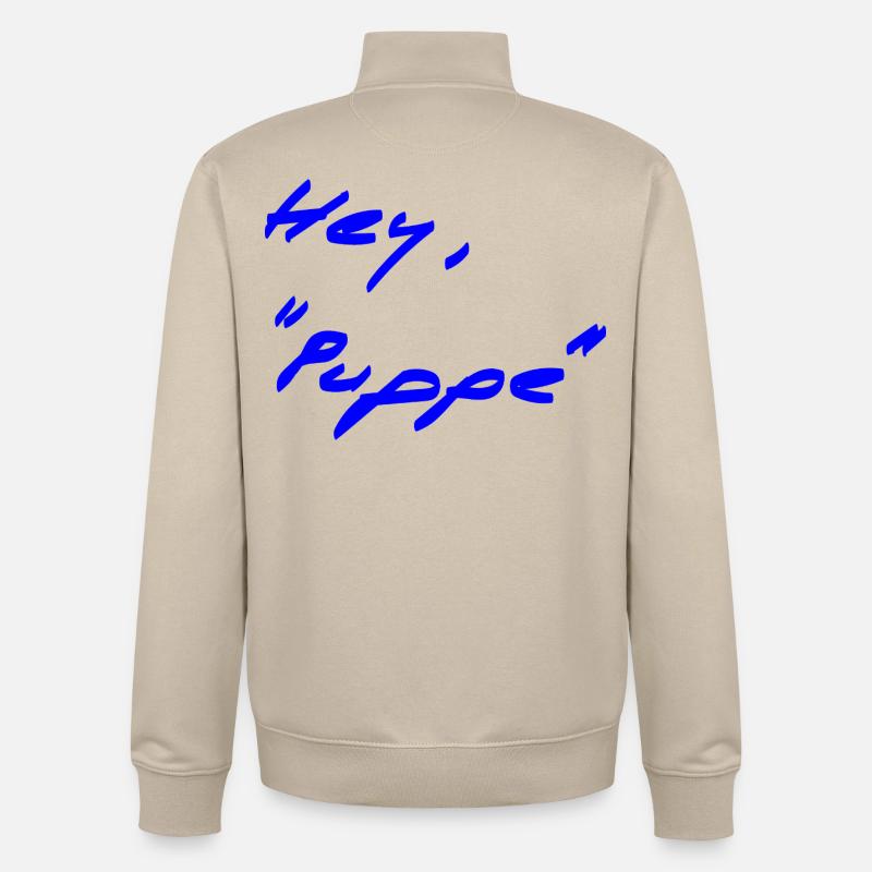 Salutations - différent - Sweat zippé unisexe en coton bio Stanley/Stella - beige crème