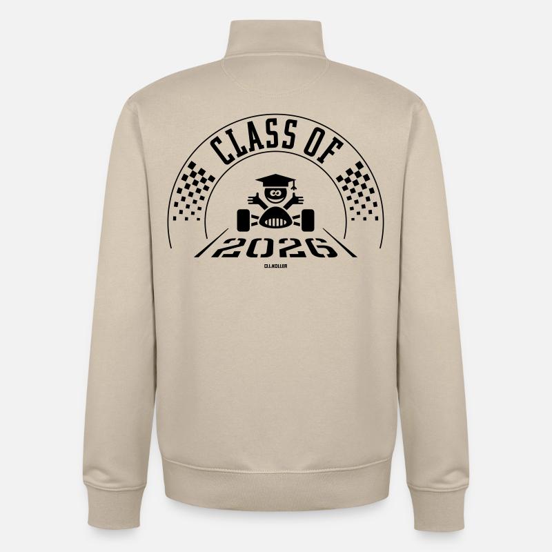 Promotion 2026 (Dernière classe Finition Noir) - Sweat zippé unisexe en coton bio Stanley/Stella - beige crème