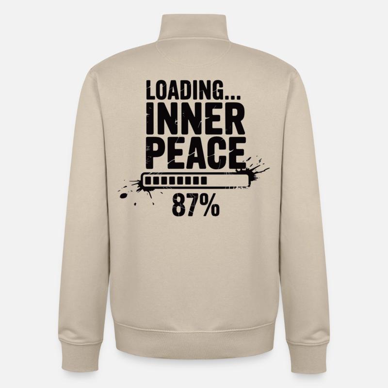 Loading Inner Peace - Sarkasmus Stress Shirt - Unisex Organic Zip Sweatshirt von Stanley/Stella - Cremebeige