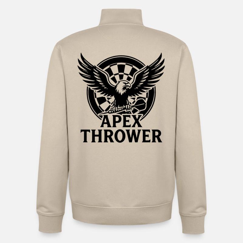 Darts Apex Thrower - Unisex Organic Zip Sweatshirt von Stanley/Stella - Cremebeige