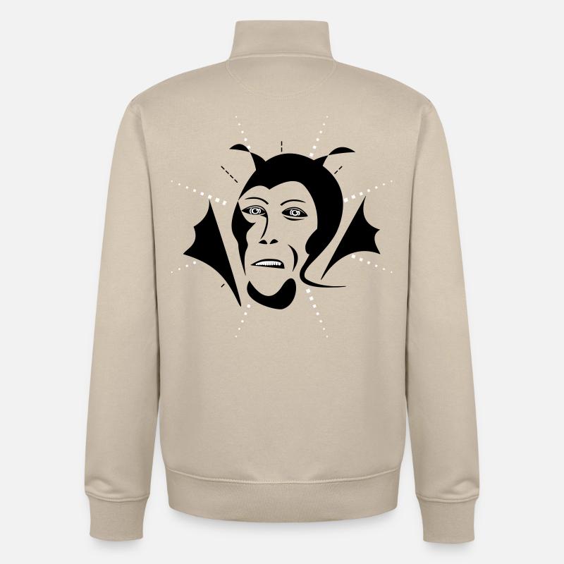 Devil - Unisex Organic Zip Sweatshirt von Stanley/Stella - Cremebeige
