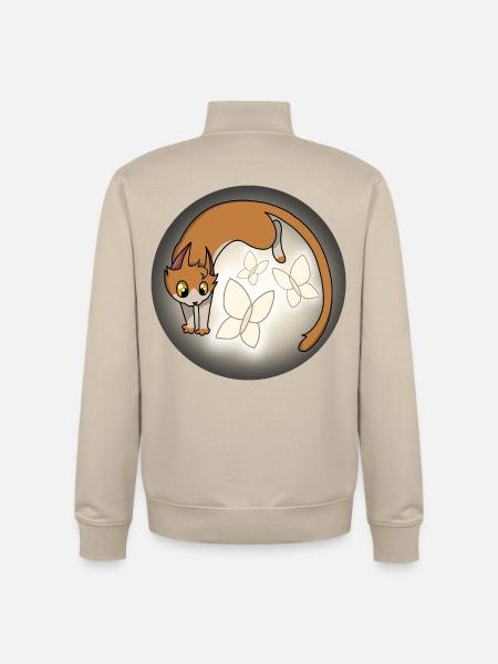 Whiskers of Light - Unisex Organic Zip Sweatshirt by Stanley/Stella - desert dust