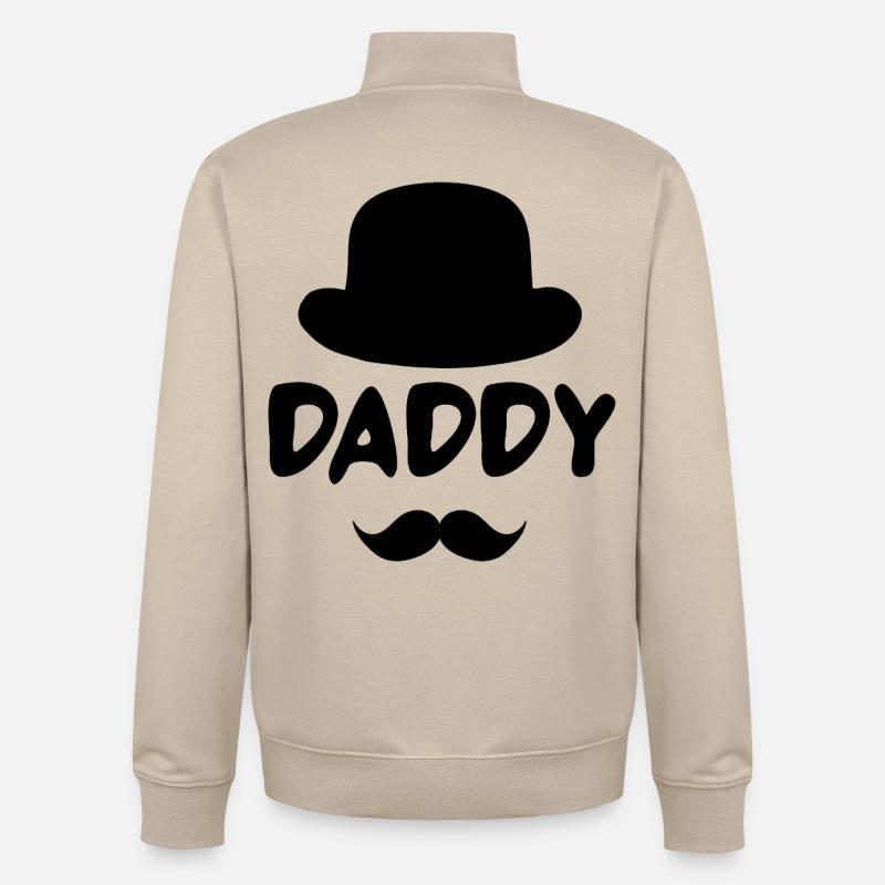 BESTER DAD - Unisex Organic Zip Sweatshirt von Stanley/Stella - Cremebeige