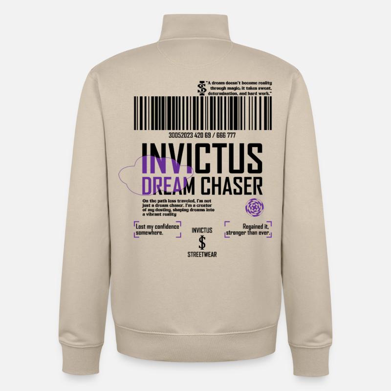 Chasseur de rêves - Sweat zippé unisexe en coton bio Stanley/Stella - beige crème