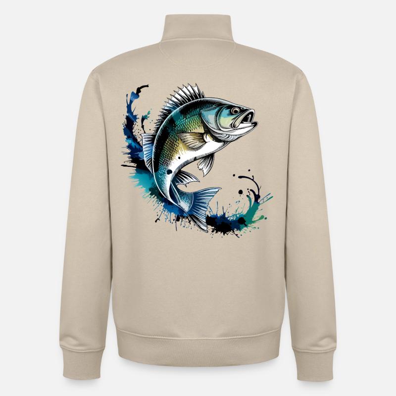 Barsch Design - Unisex Organic Zip Sweatshirt von Stanley/Stella - Cremebeige