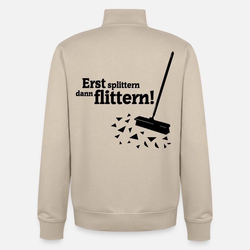 Polterabend - Unisex Organic Zip Sweatshirt von Stanley/Stella - Cremebeige