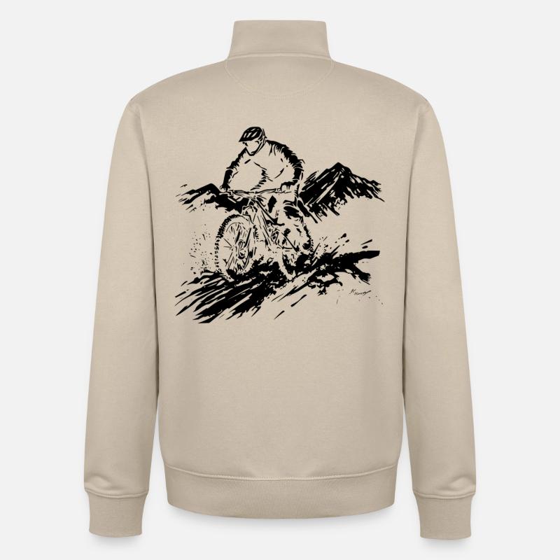 VTT - Sweat zippé unisexe en coton bio Stanley/Stella - beige crème