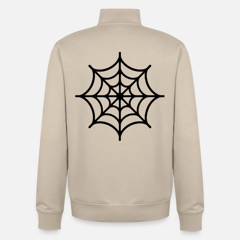 Spinnennetz Spinne - Unisex Organic Zip Sweatshirt von Stanley/Stella - Cremebeige