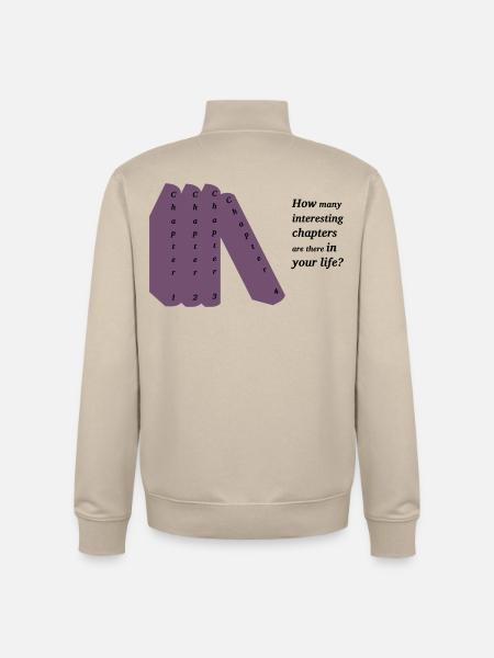 DEIN Leben. Your life. - Unisex Organic Zip Sweatshirt von Stanley/Stella - Cremebeige