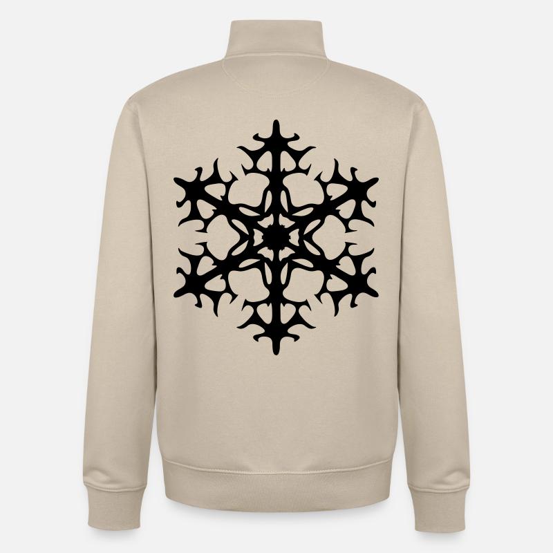 Schneestern - Unisex Organic Zip Sweatshirt von Stanley/Stella - Cremebeige