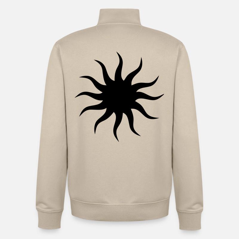 Sonne - Unisex Organic Zip Sweatshirt von Stanley/Stella - Cremebeige