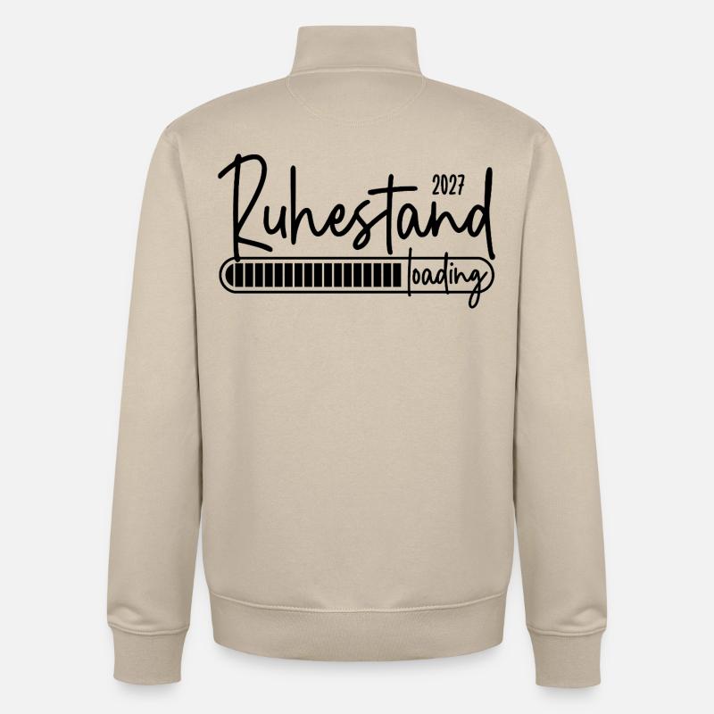 Retirement 2027 loading - Unisex Organic Zip Sweatshirt by Stanley/Stella - desert dust