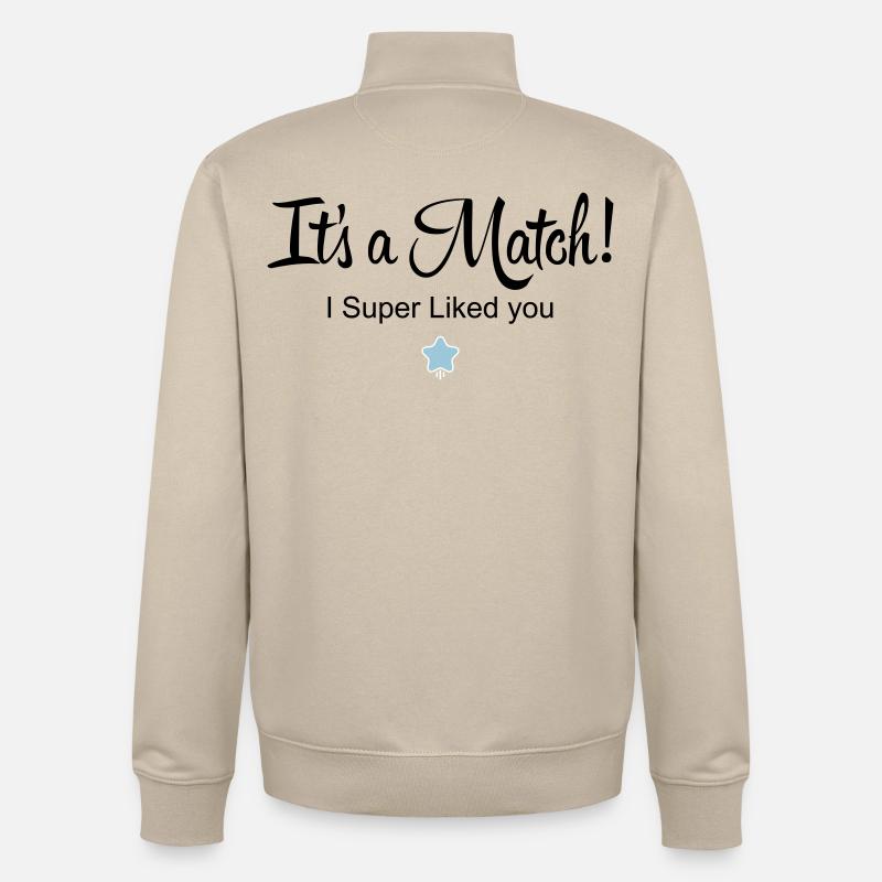 It's a Match! - Unisex Organic Zip Sweatshirt by Stanley/Stella - desert dust