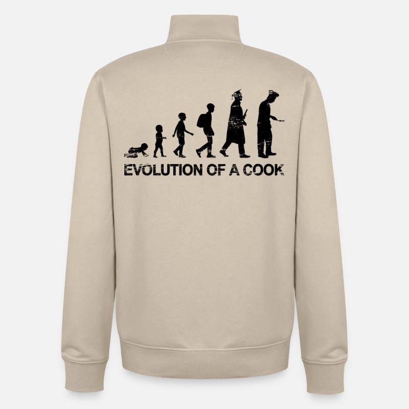 Chef Evolution - Unisex Organic Zip Sweatshirt by Stanley/Stella - desert dust