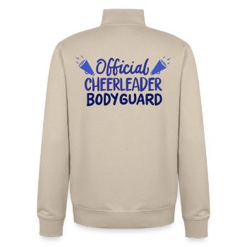 Männlicher Cheerleader - Unisex Organic Zip Sweatshirt von Stanley/Stella - Cremebeige - Hinten - AI Model Male 185 dark (185cm)