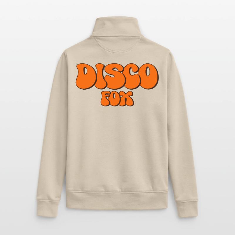 Disco Fox Dance Danseuse Discothèque Discofox Dancing Sweat zippé unisexe en coton bio Stanley/Stella