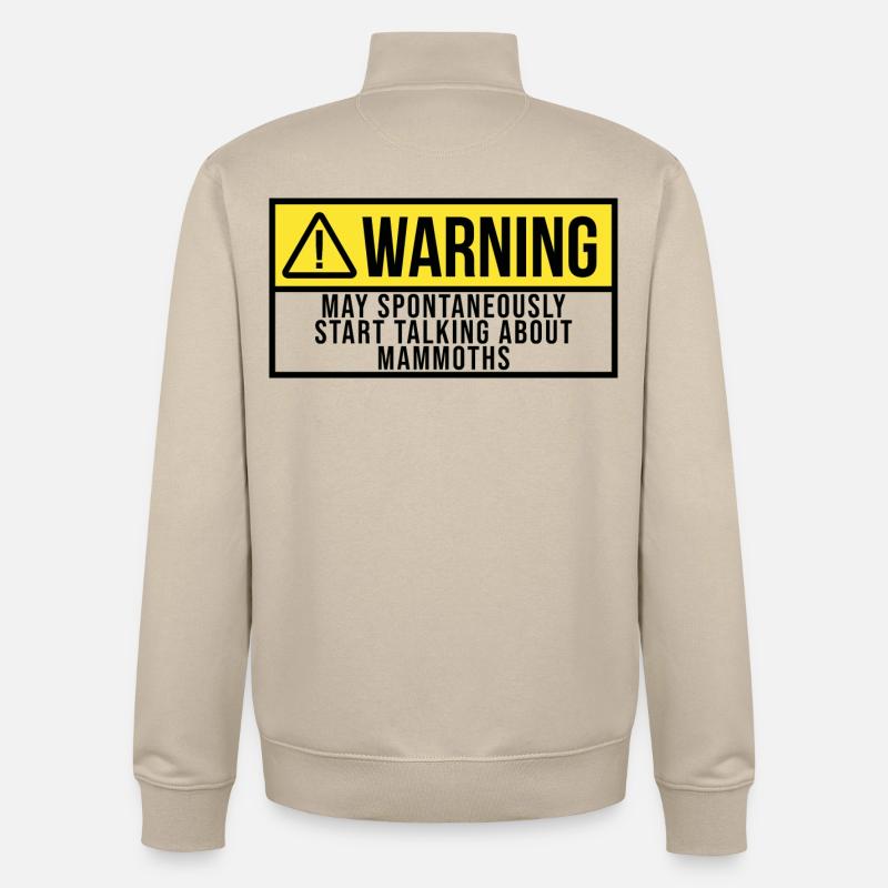 Mammoth - Sweat zippé unisexe en coton bio Stanley/Stella - beige crème