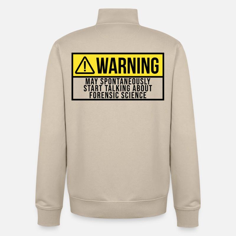Forensic Science - Unisex Organic Zip Sweatshirt by Stanley/Stella - desert dust