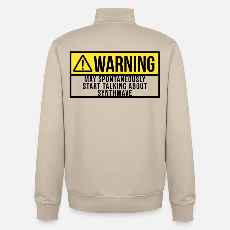 Synthwave - Unisex Organic Zip Sweatshirt by Stanley/Stella - desert dust