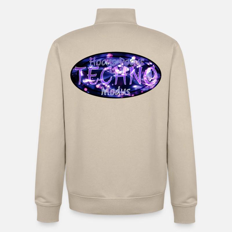 Hocus Pocus Techno Modus - Unisex Organic Zip Sweatshirt von Stanley/Stella - Cremebeige