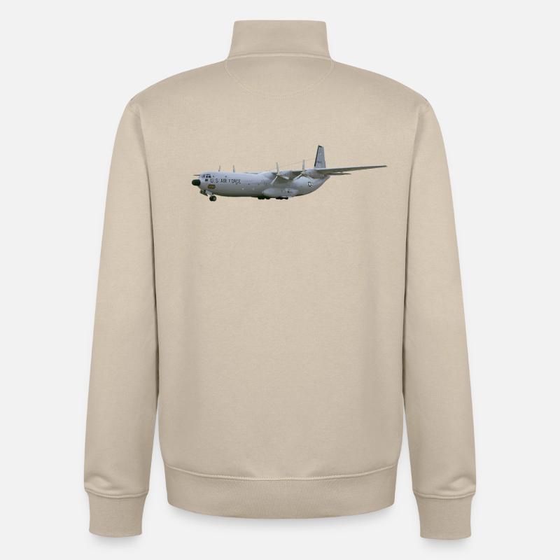 C-133 Cargomaster - Unisex Organic Zip Sweatshirt von Stanley/Stella - Cremebeige