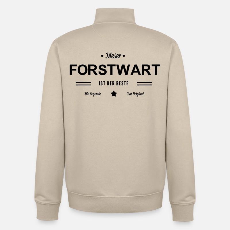 Bester Forstwart - Unisex Organic Zip Sweatshirt von Stanley/Stella - Cremebeige