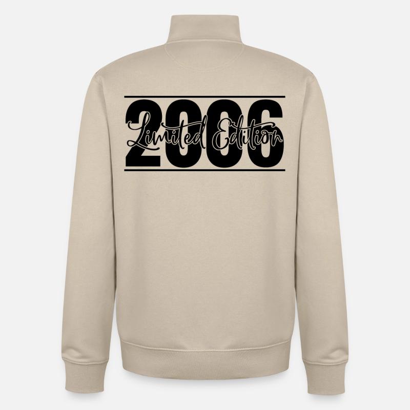 Edition limitée 2006 - Sweat zippé unisexe en coton bio Stanley/Stella - beige crème