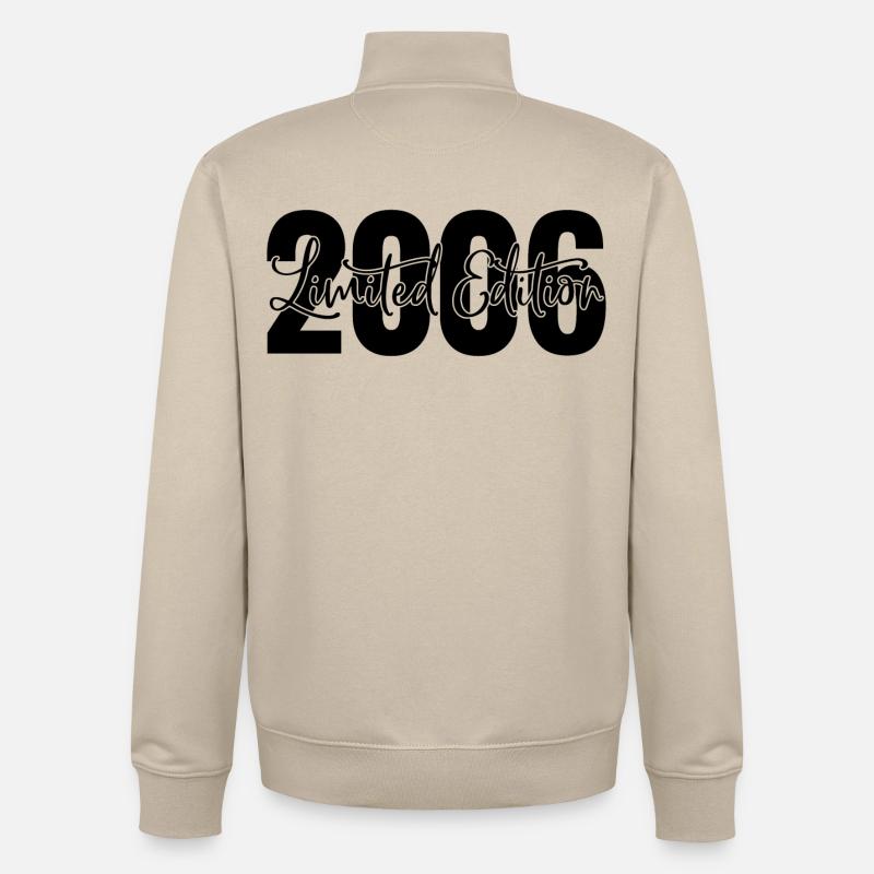 Edition limitée 2006 - Sweat zippé unisexe en coton bio Stanley/Stella - beige crème