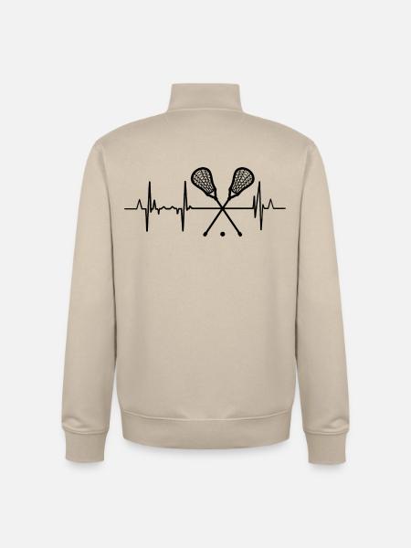 Lacrosse Heartline - Unisex Organic Zip Sweatshirt by Stanley/Stella - desert dust