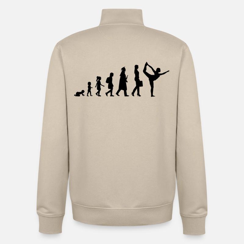 Yogini Development - Unisex Organic Zip Sweatshirt by Stanley/Stella - desert dust