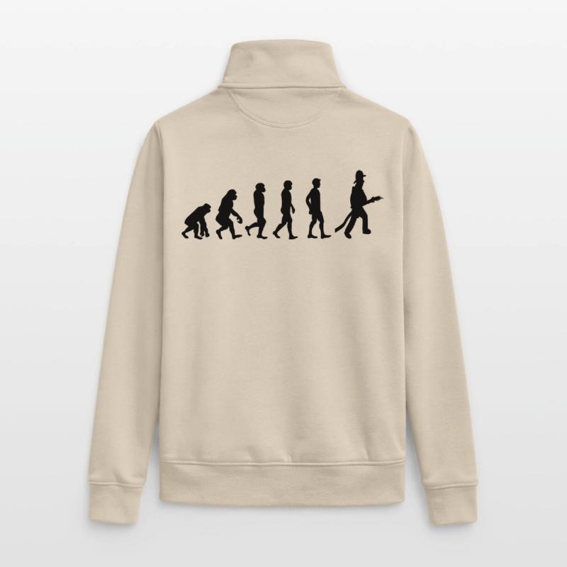 Fire evolution Unisex Organic Zip Sweatshirt by Stanley/Stella