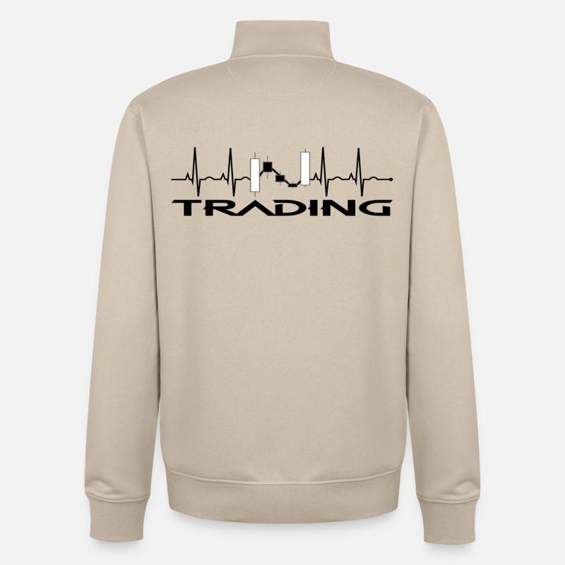 Verhandlungen - Unisex Organic Zip Sweatshirt von Stanley/Stella - Cremebeige