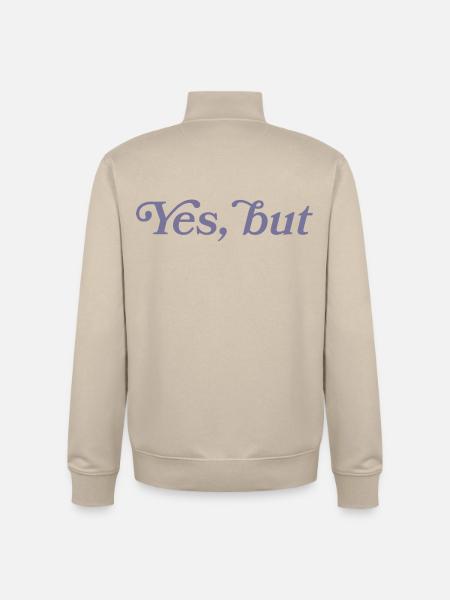 Ja, aber... - Sweat zippé unisexe en coton bio Stanley/Stella - beige crème