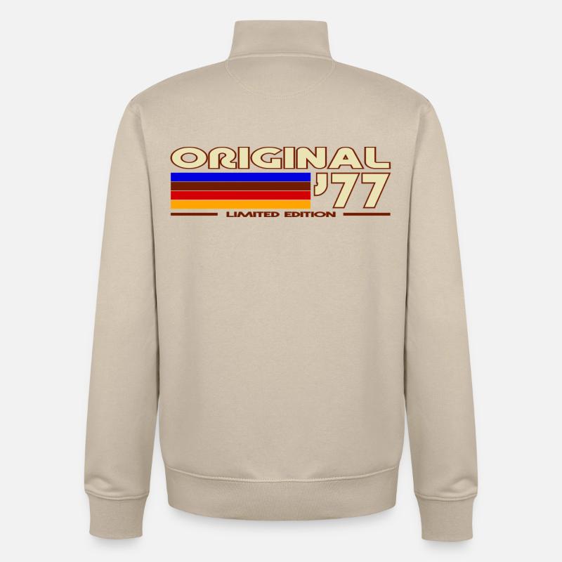 1977 - Sweat zippé unisexe en coton bio Stanley/Stella - beige crème