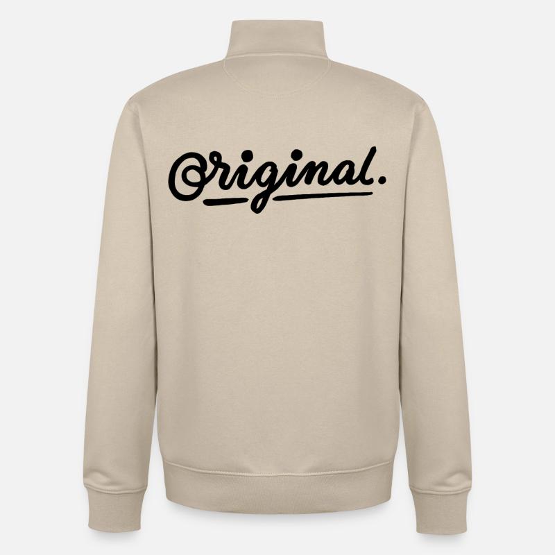 original - Sweat zippé unisexe en coton bio Stanley/Stella - beige crème