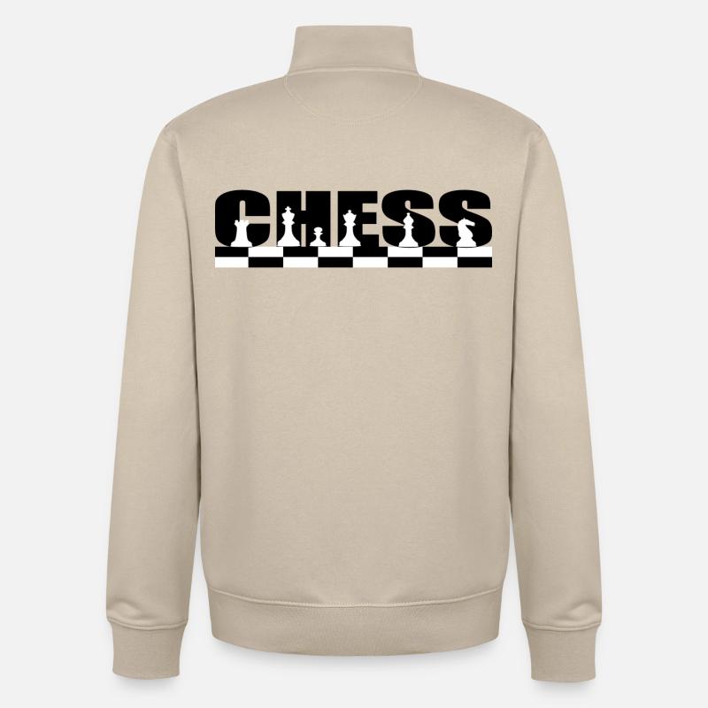 Chess - Unisex Organic Zip Sweatshirt von Stanley/Stella - Cremebeige