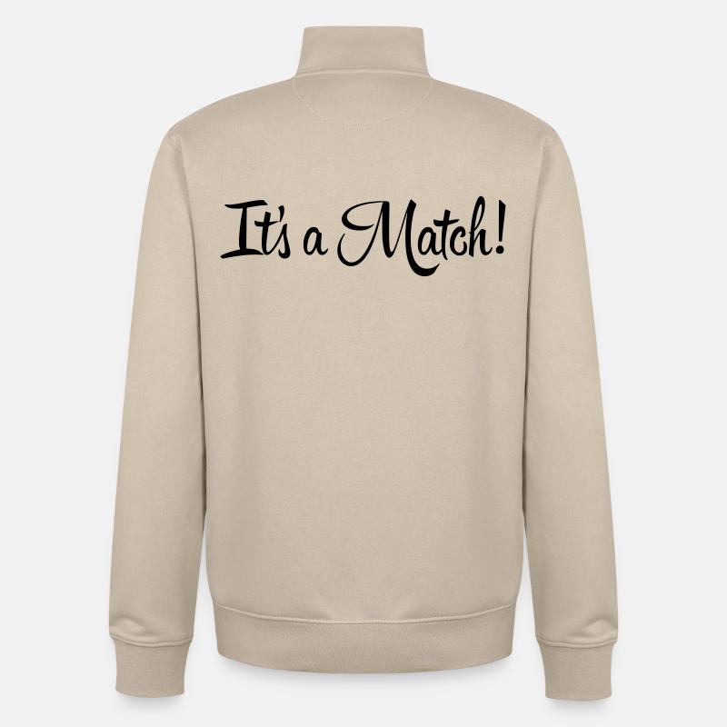 It's a Match! - Unisex Organic Zip Sweatshirt by Stanley/Stella - desert dust