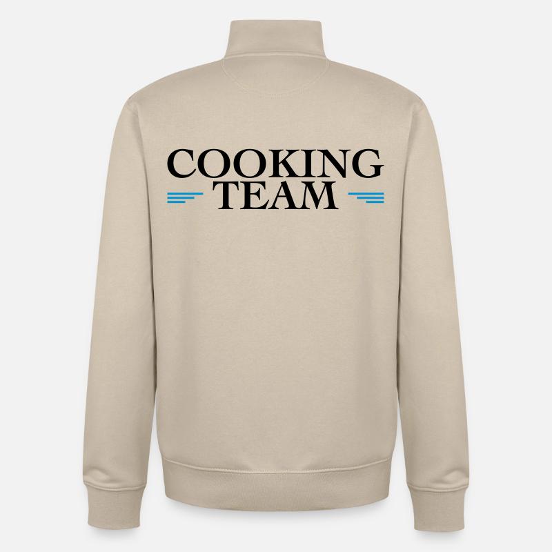 Kitchen team - Unisex Organic Zip Sweatshirt by Stanley/Stella - desert dust
