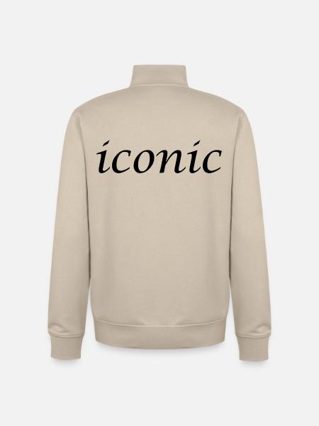 ICONIC - Unisex Organic Zip Sweatshirt by Stanley/Stella - desert dust