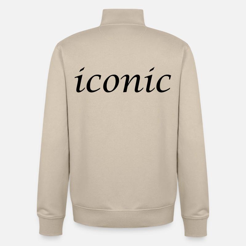 ICONIQUE - Sweat zippé unisexe en coton bio Stanley/Stella - beige crème