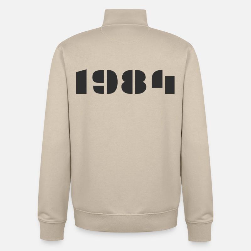 1984 - Sweat zippé unisexe en coton bio Stanley/Stella - beige crème