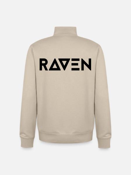 Rave - Sweat zippé unisexe en coton bio Stanley/Stella - beige crème