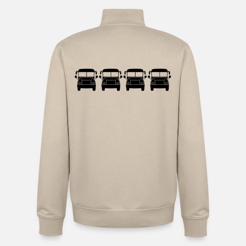 Buses - Unisex Organic Zip Sweatshirt by Stanley/Stella - desert dust