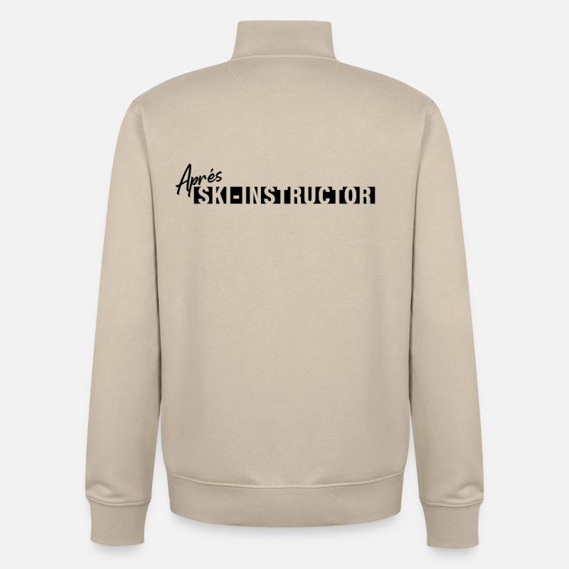Après Ski Instructor – First Lesson Free - Unisex Organic Zip Sweatshirt von Stanley/Stella - Cremebeige