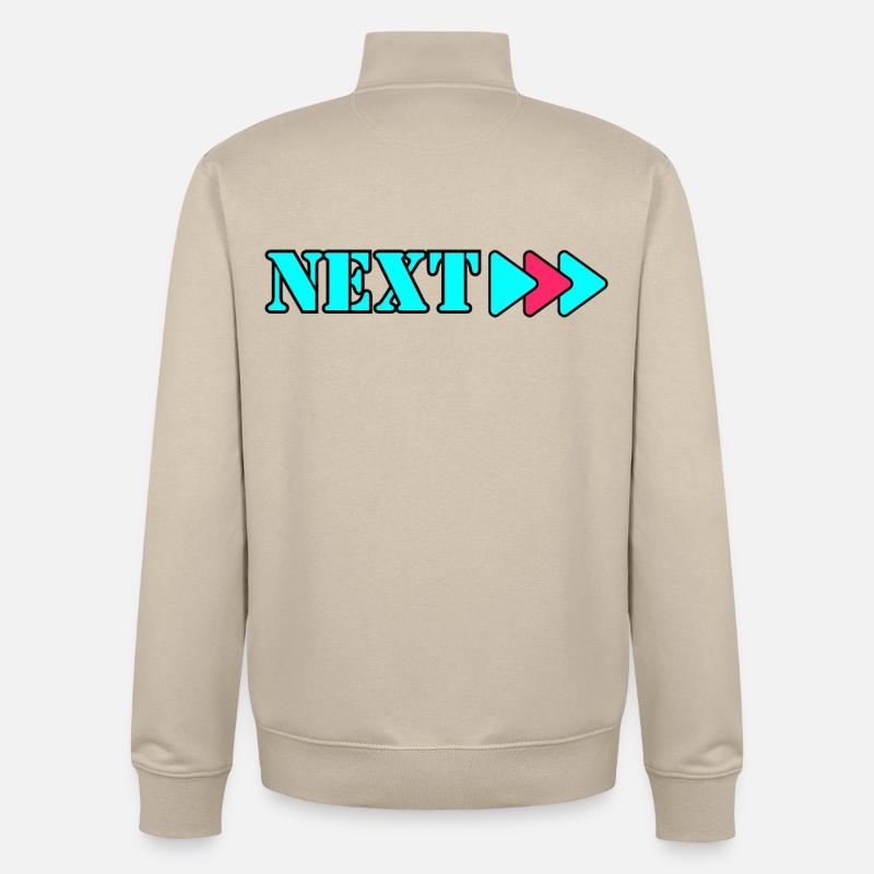NEXT - Sweat zippé unisexe en coton bio Stanley/Stella - beige crème
